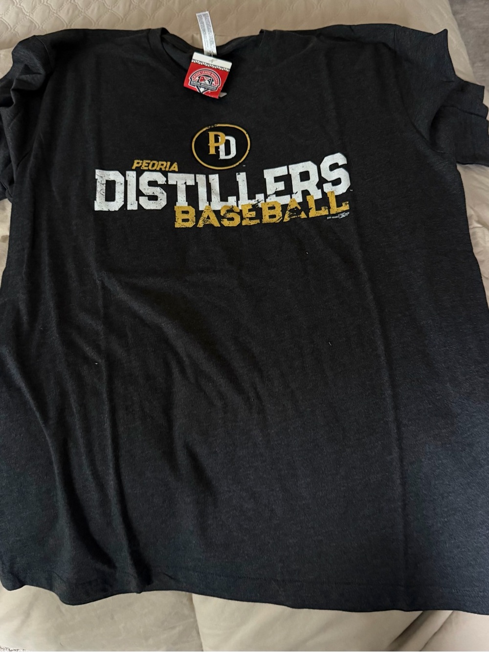 NWT- men’s large Peoria distillers baseball tshirt
